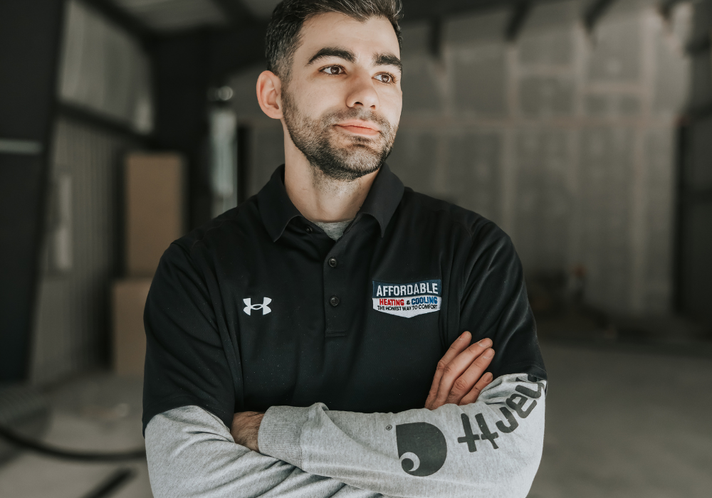 Affordable hvac technician ready for work